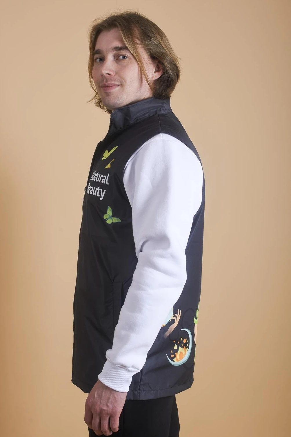 Жилет Брендон без капюшона унисекс, с полной запечаткой "Natural Beauty"#4