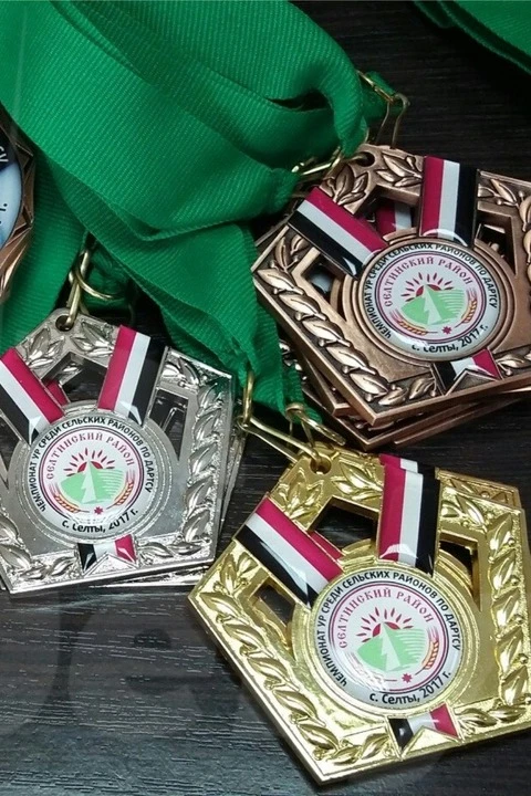 Лента для медали репс ширина 2,2 см, с карабином, зеленая#3