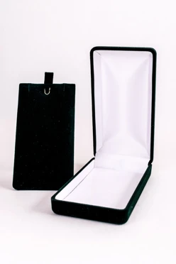 Купить футляр флокированный 62х115х25 мм, темно-зеленый