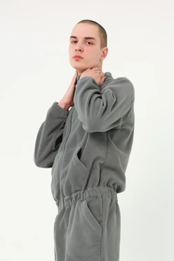 Комбинезон Тайлер флисовый унисекс, однотонный#1