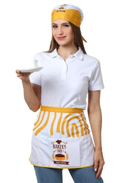 Купить передник Милан с полной запечаткой "BAKERY SHOP"