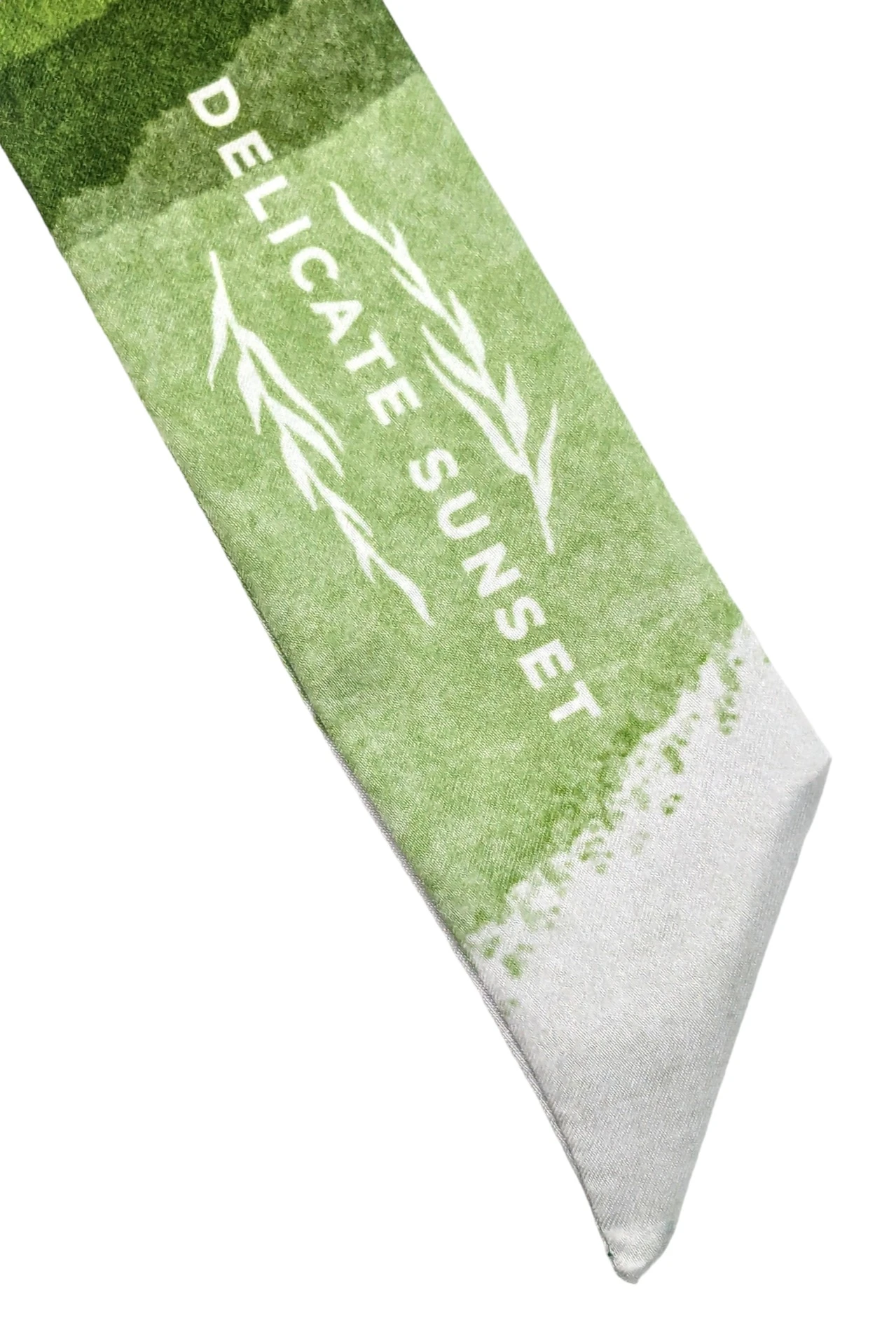 Шарф-платок Твилли двухслойный 5х90 см, с полной запечаткой "Delicate Sunset"#2