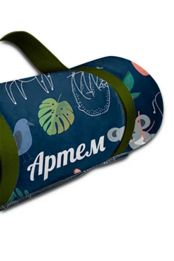 Плед Комфорт для пикника 120х145 см (трехслойный), с принтом "Artem"#1