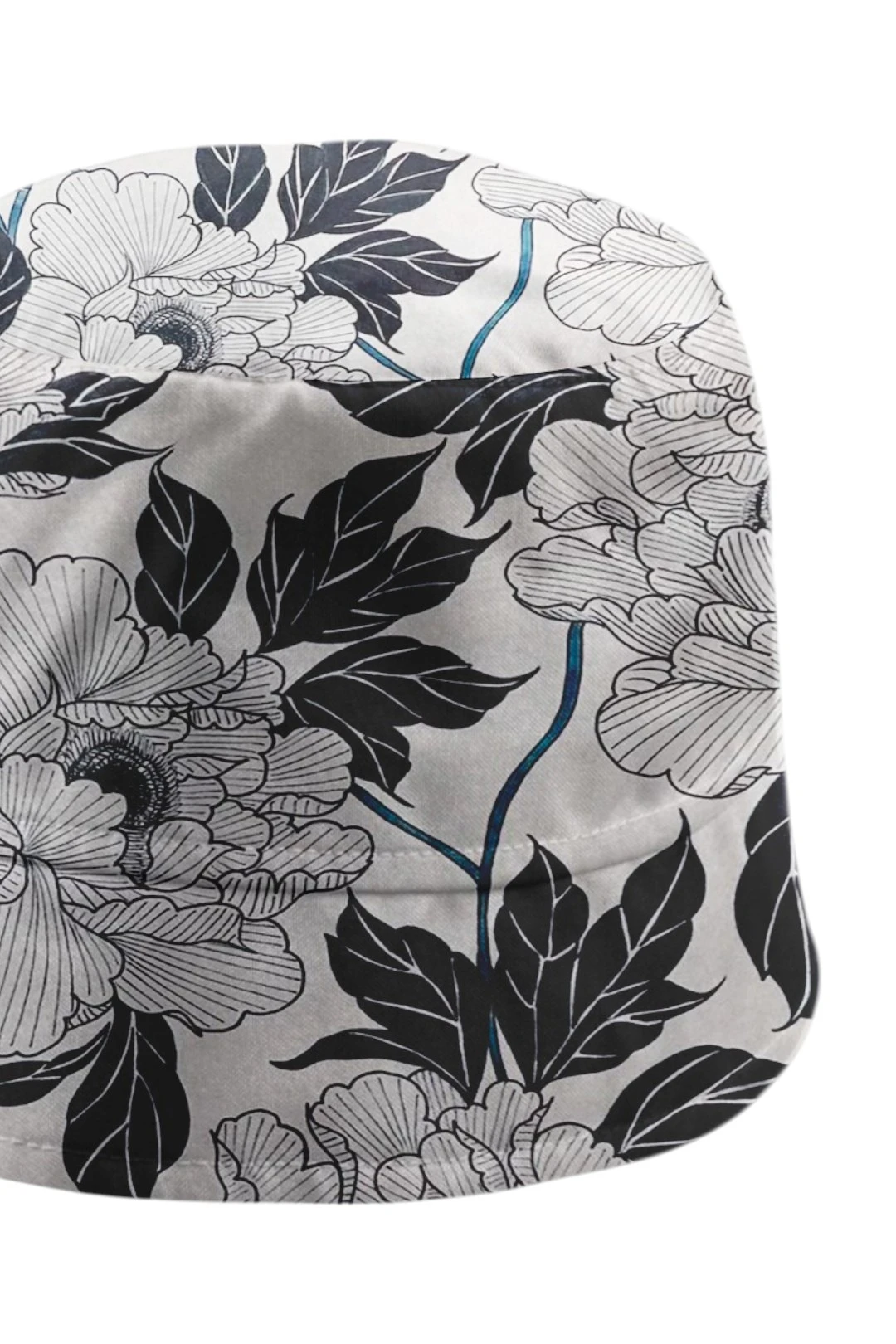 Панама Сахара с узкими полями, с полной запечаткой "Mystery flower"#1