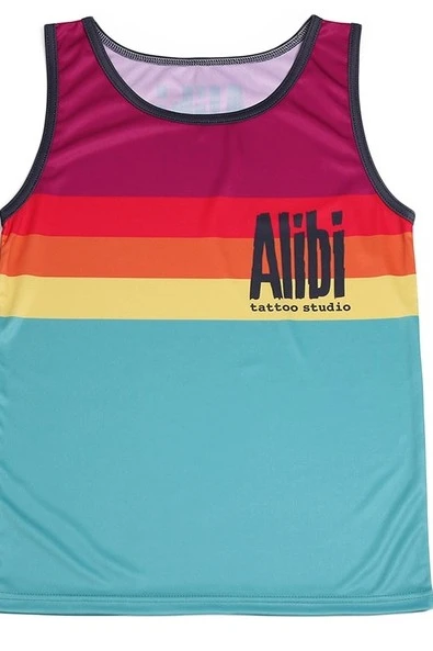 Майка Берри унисекс с полной запечаткой "Alibi"#1