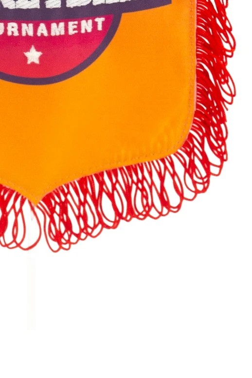 Вымпел Герб печатный с вышивкой из сатена с бахромой, 15х22 см#1