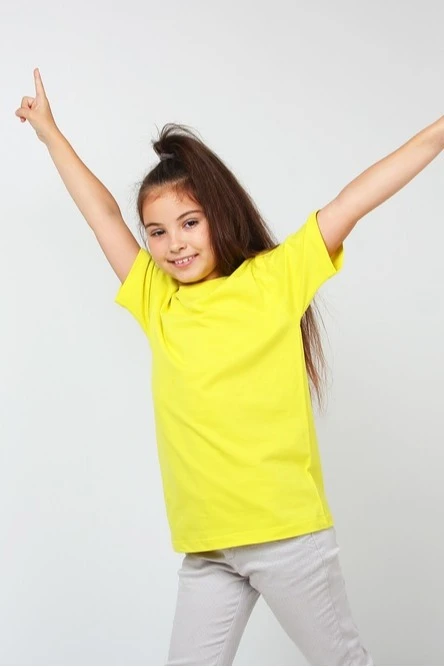 Купить футболку Премиум детскую лимонную
