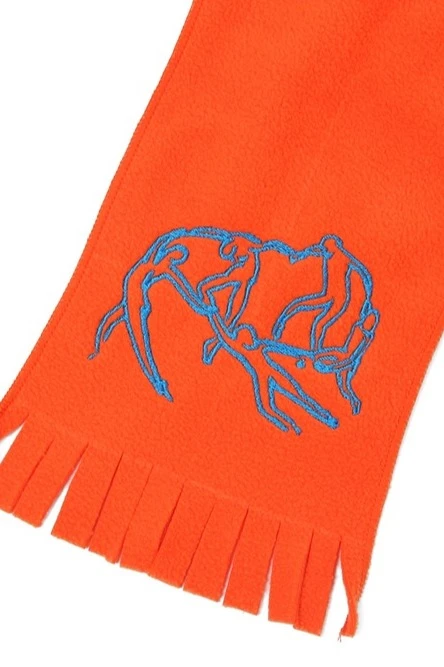 Шарф флисовый однослойный 15х150 см, однотонный "Benedictus"#2