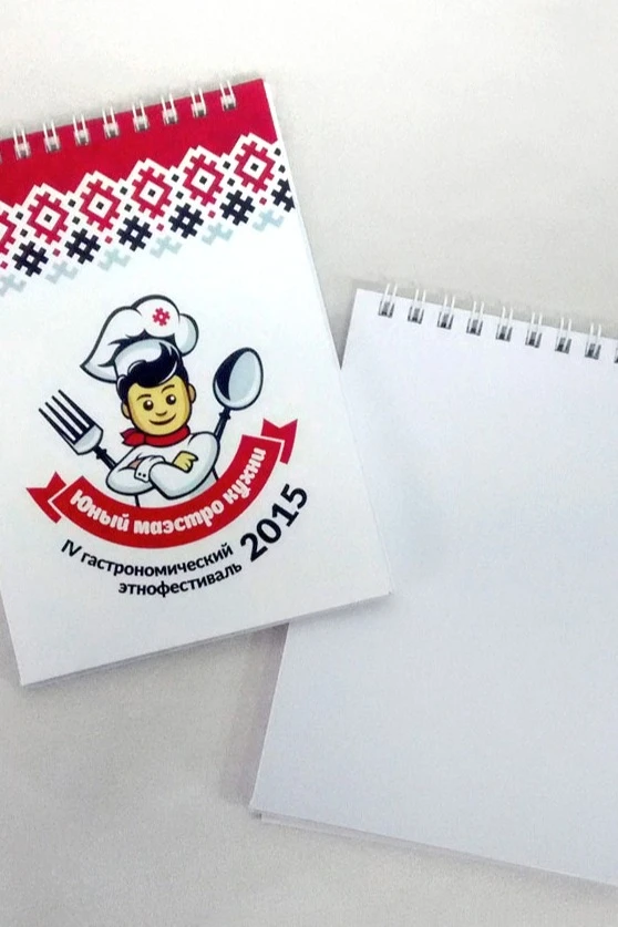 Блокнот фирменный А6 на пружине 40 листов#2