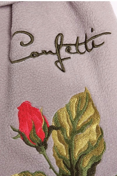 Шарф флисовый однослойный 15х150 см, однотонный "Confetti"#8