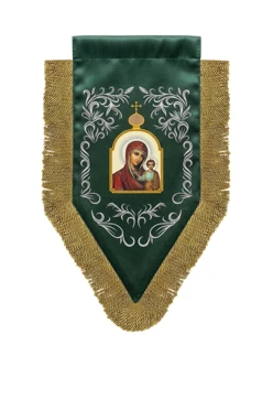 Купить хоругвь печатную 25х45 см "The Kazan Icon of the Mother of God"