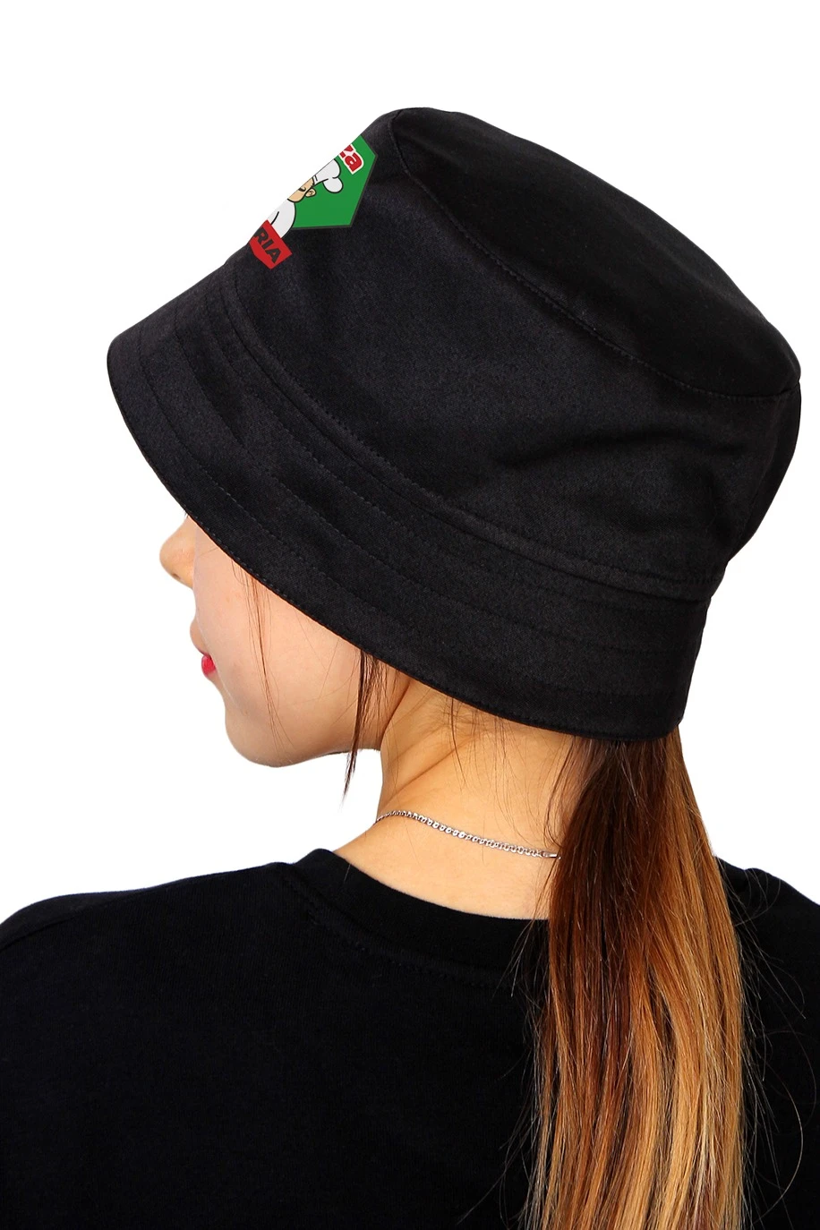 Панама Монако из греты с отстроченными полями, однотонная "Pizza"#4