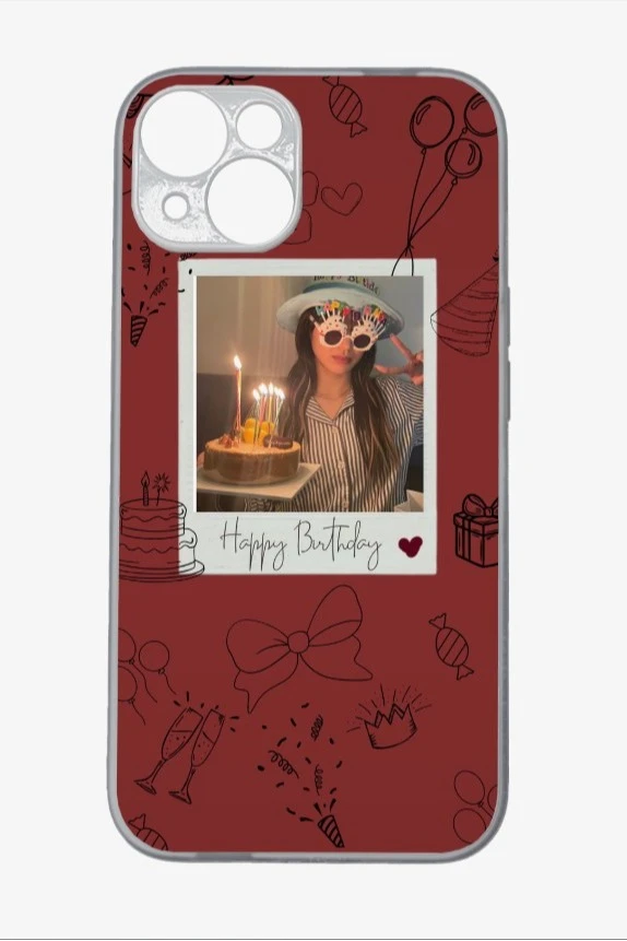 Купить чехол для iPhone 14 с принтом "Happy Birthday"
