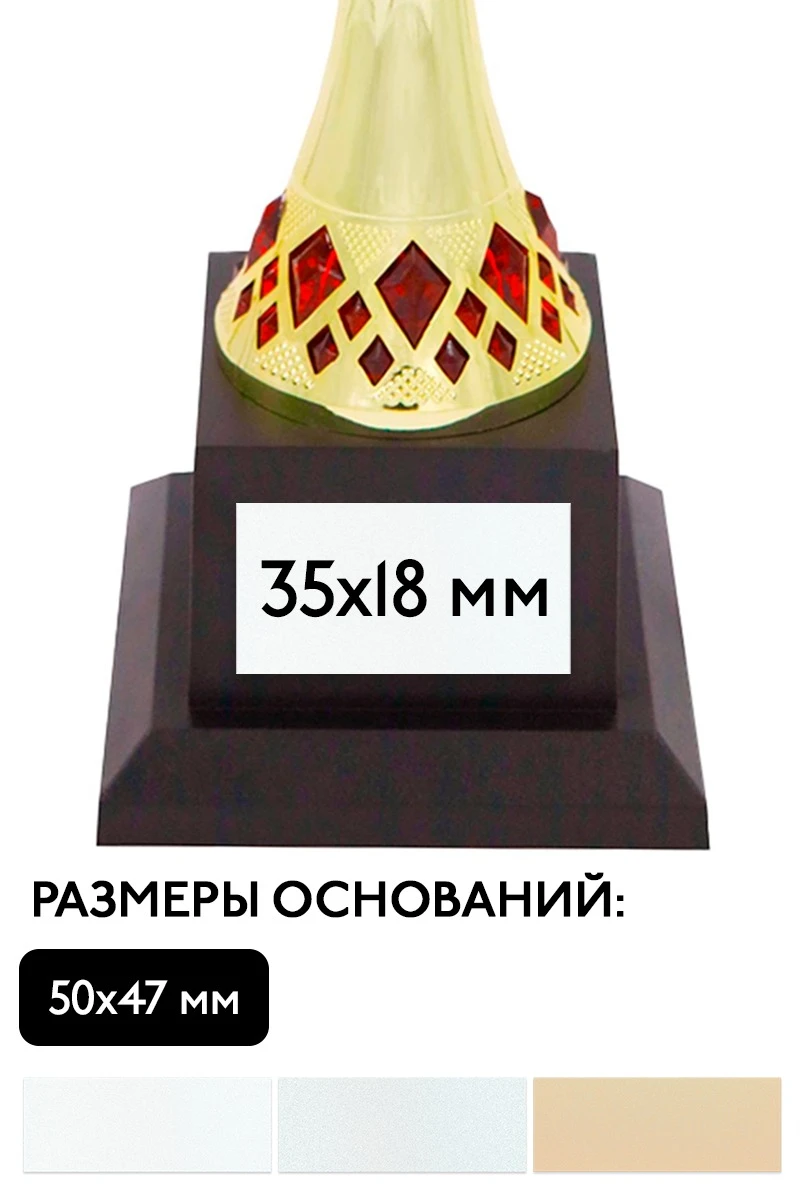 Шильд прямоугольный 35x18 мм#1