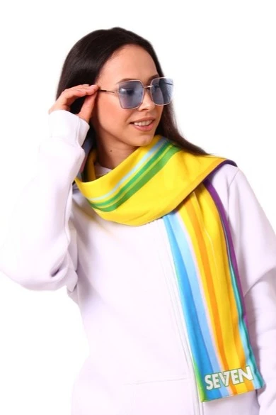 Шарф двухслойный утепленный 15х150 см, с полной запечаткой#1