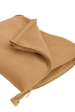 Купить бежевый плед Трансформер флисовый 155х170 см