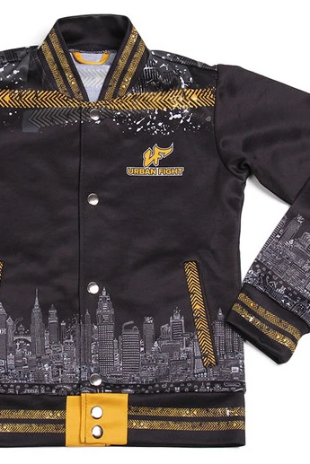 Бомбер Блэйд детский из футера с полной запечаткой "Urban Fight"#1 Бомбер Блэйд детский из футера с полной запечаткой "Urban Fight"#1