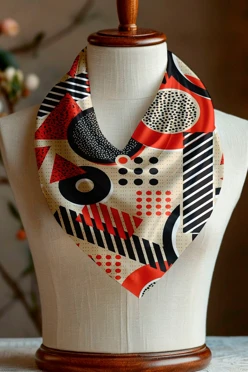 Купить косынку Шарлотта 65х65х95 см, с полной запечаткой "Geometry"