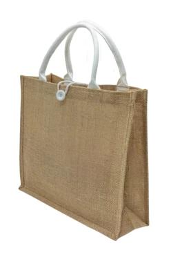 Сумка Таити из джута 39х33х12 см, однотонная#1