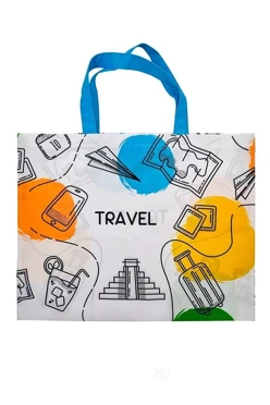 Сумка Лайт из габардина 45х35 см, с печатью#1