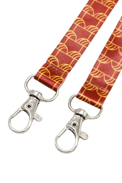 Лента для бейджа атлас люкс ширина 1,5 см, с двумя карабинами-люкс, с печатью#1 Лента для бейджа атлас люкс ширина 1,5 см, с двумя карабинами-люкс, с печатью#1