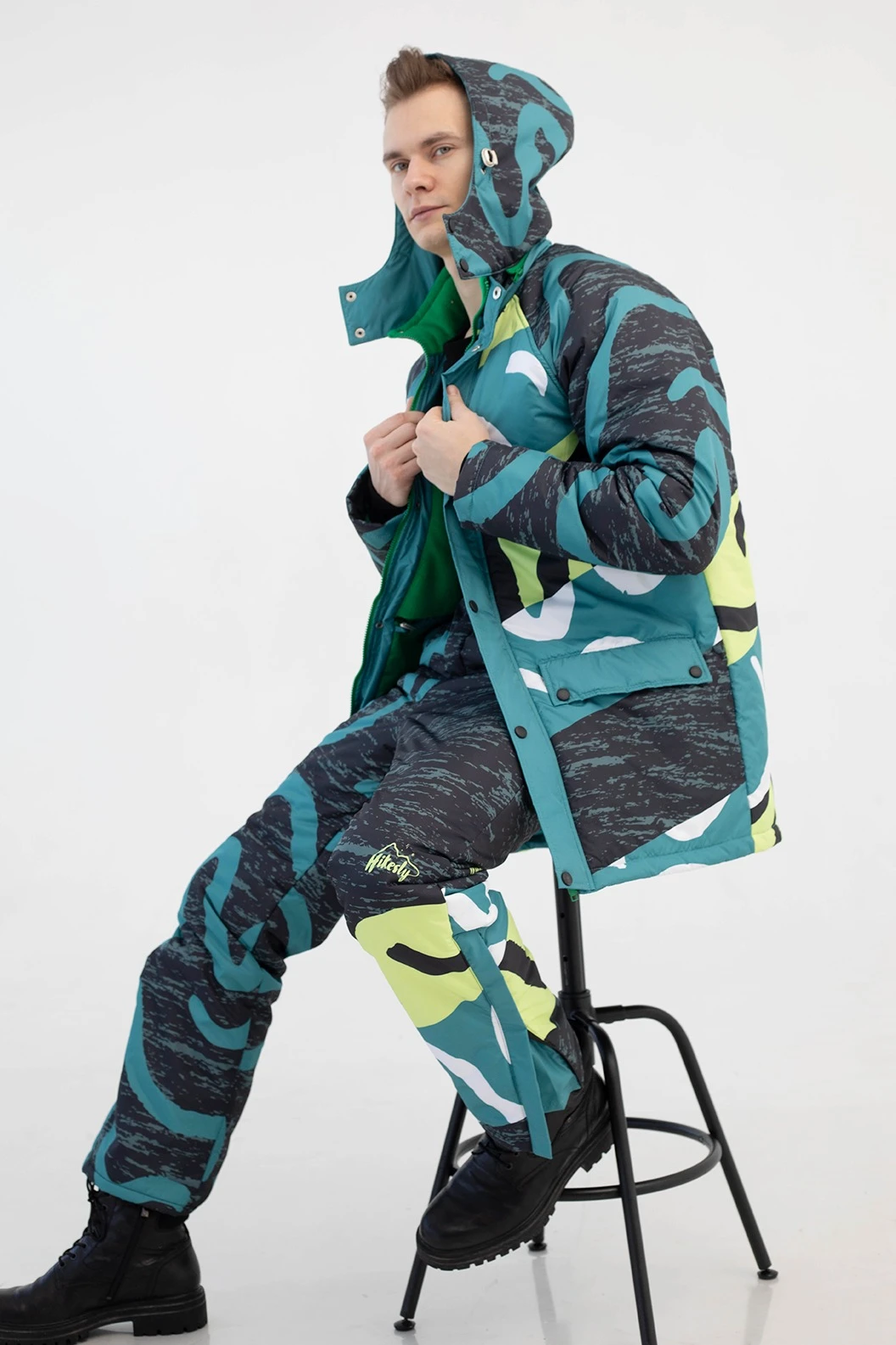 Костюм Гонг на синтепоне унисекс, с полной запечаткой "Hikesly"#2 Костюм Гонг на синтепоне унисекс, с полной запечаткой "Hikesly"#2