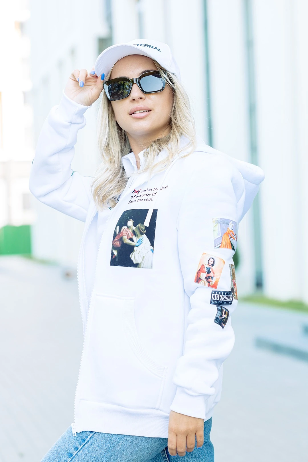 Балахон Рик из футера унисекс, однотонный#5