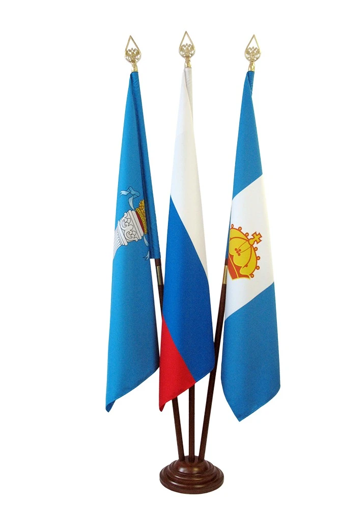 Подставка деревянная с основанием Блин (бук) 3 штока 2,2 м#3 Подставка деревянная с основанием Блин (бук) 3 штока 2,2 м#3