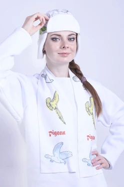 Купить шарф 15х120 см (однослойный) "Birds"