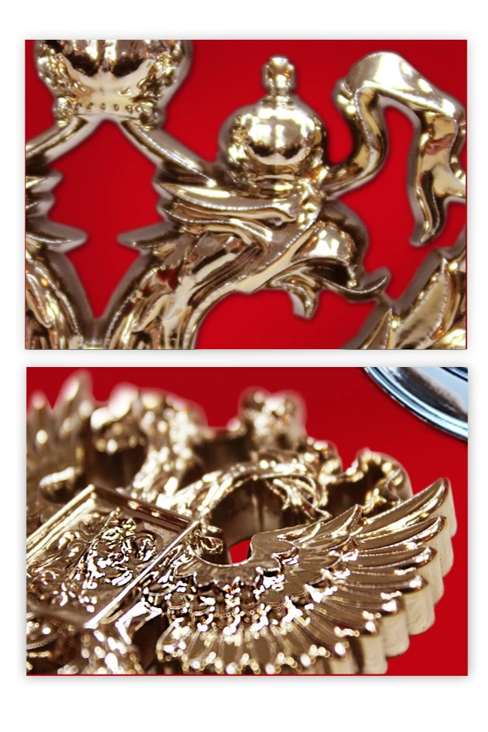 Купить Гербовую эмблему ФСБ РФ 20х33 см барельеф металлонапыление