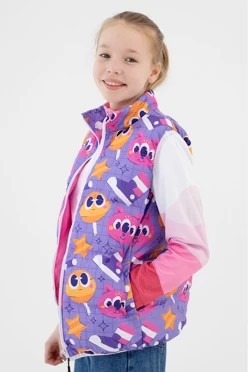 Жилет Морган Лайт с подкладом из лебяжьего пуха детский, с полной запечаткой#3