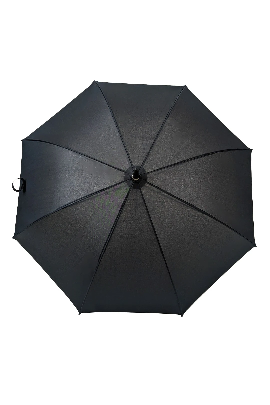 Зонт-трость Марк с пластиковой ручкой однослойный, однотонный черный#1