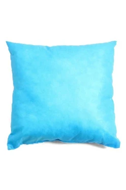 Купить подушку из спанбонда 40х40 см однотонную голубую