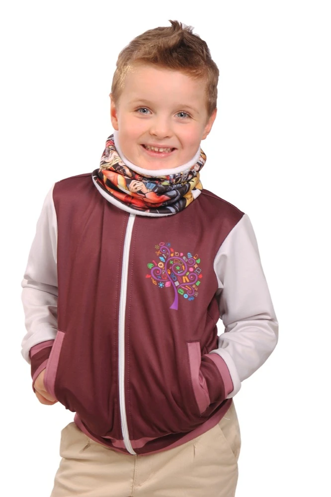 Бафф Арктик двухслойный на флисе детский, с полной запечаткой#1