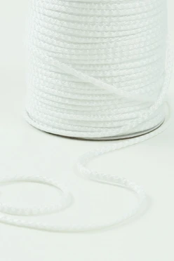 Купить шнур круглый с сердечником 6 мм пэ, белый