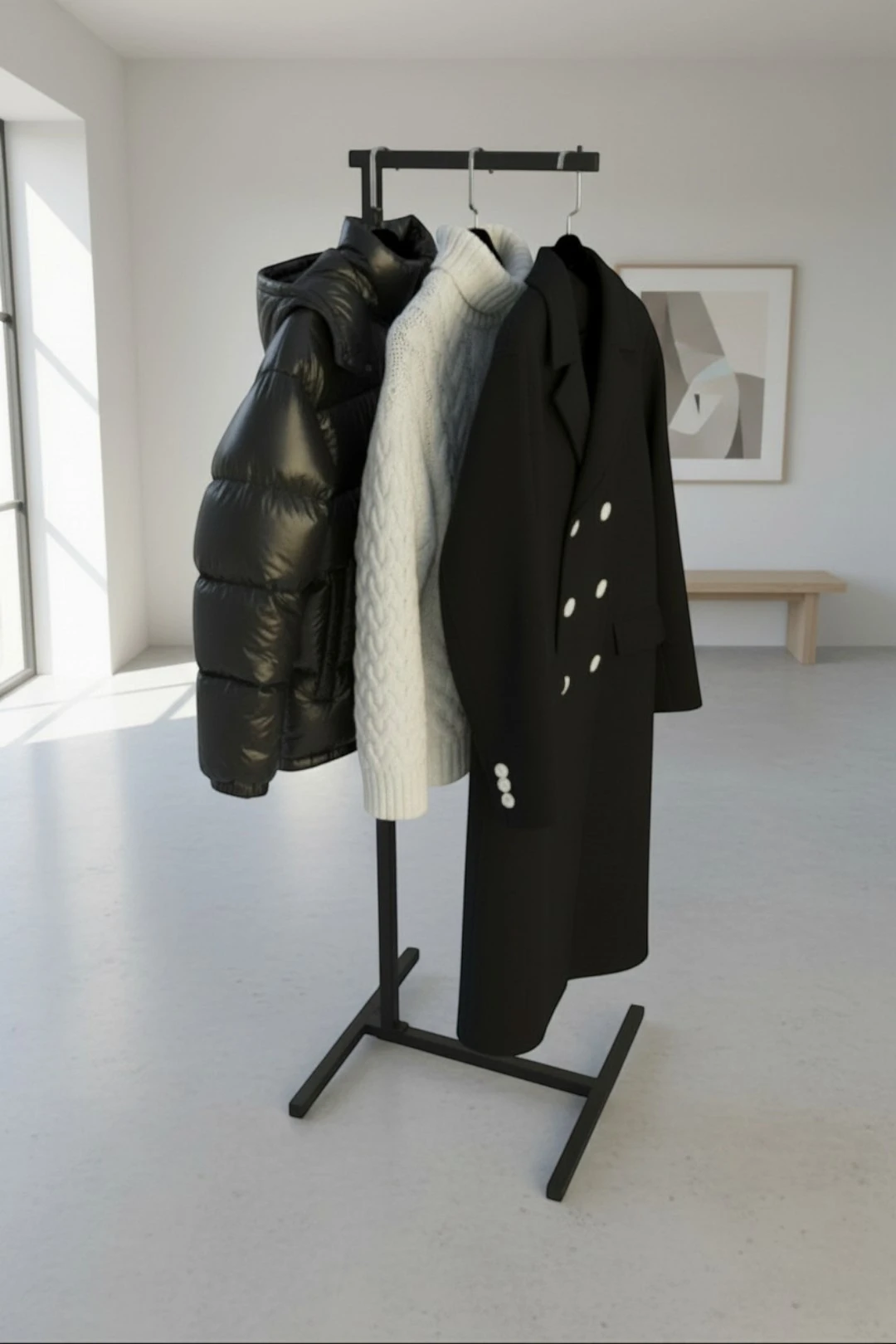 Напольная вешалка для одежды "Мансард", металлическая, 175×50×50 см#2