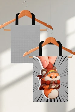 Купить сумку Лайт из габардина 35х45 см, с принтом "Fox"