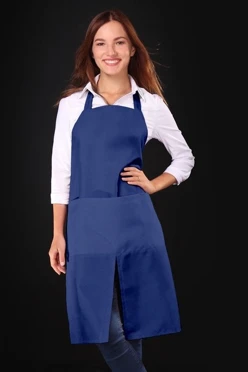 Купить фартук Капучино однотонный синий