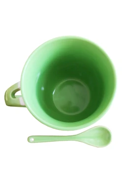 Кружка двухцветная с ложкой, с печатью#1