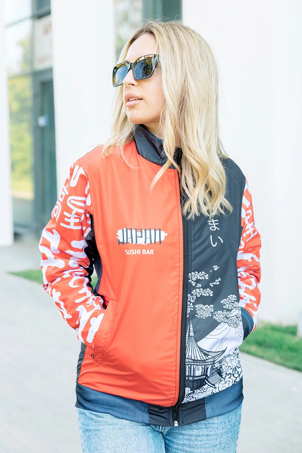 Ветровка Спортинг с двойным воротником унисекс, с полной запечаткой#1