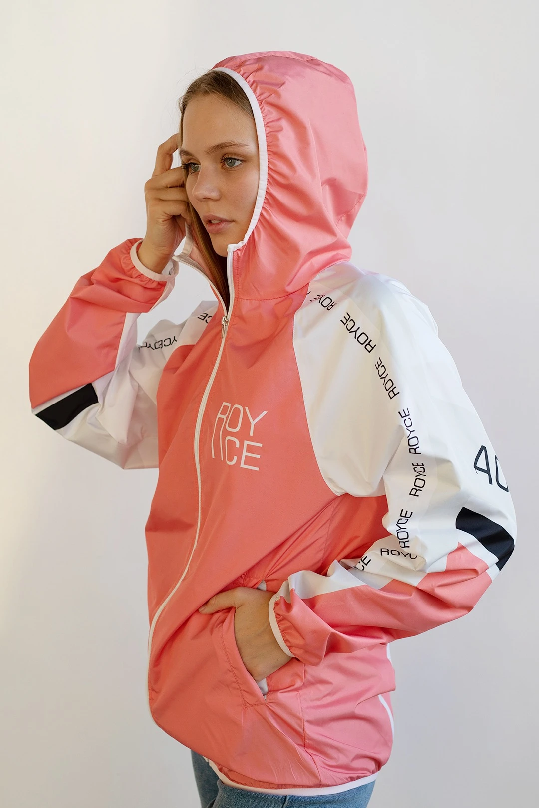 Купить ветровку Ройс с капюшоном унисекс, с полной запечаткой