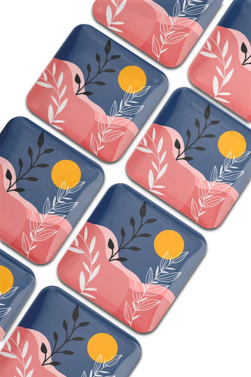 Купить наклейку заливную 5х5 см квадрат, с нанесением "Отдых" Купить наклейку заливную 5х5 см квадрат, с нанесением "Отдых"