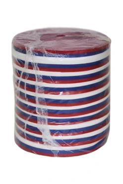 Лента триколор в рулоне 100 м шириной 2,4 см#1