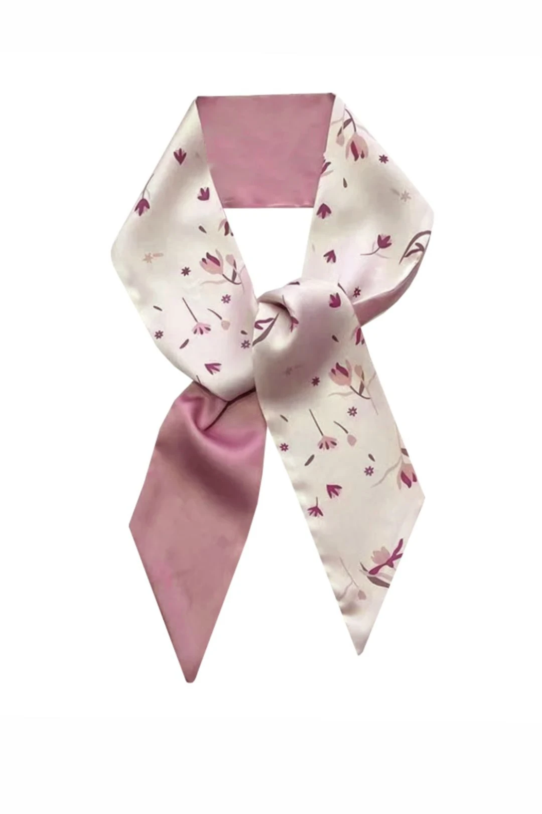 Шарф-платок Твилли двухслойный 7х90 см, с полной запечаткой#3