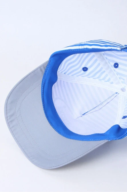 Бейсболка Стандарт детская с полной запечаткой синяя полоска (полиэстер) "Beacon"#7