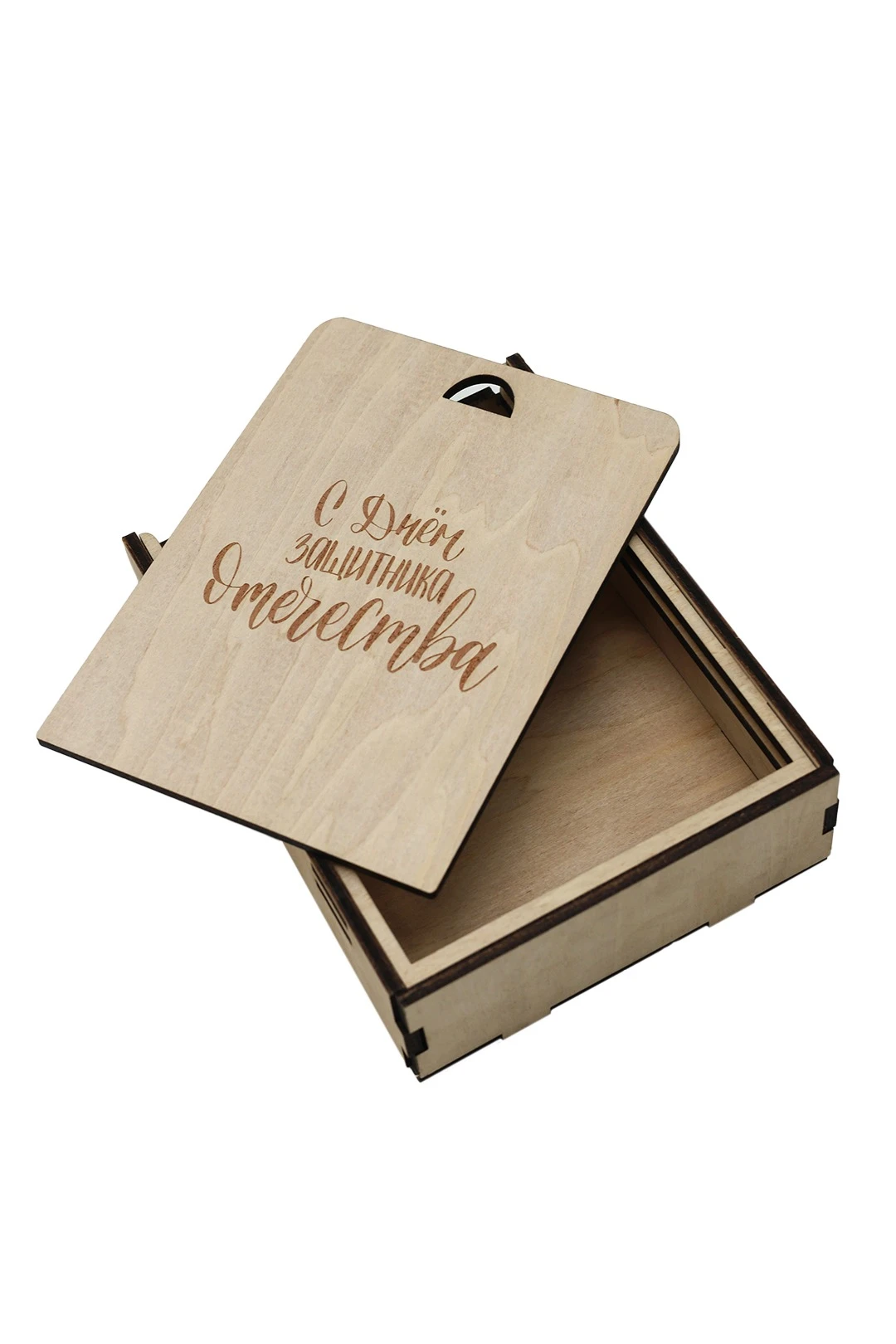 Коробка из фанеры с нанесением 140х105х39 мм#5