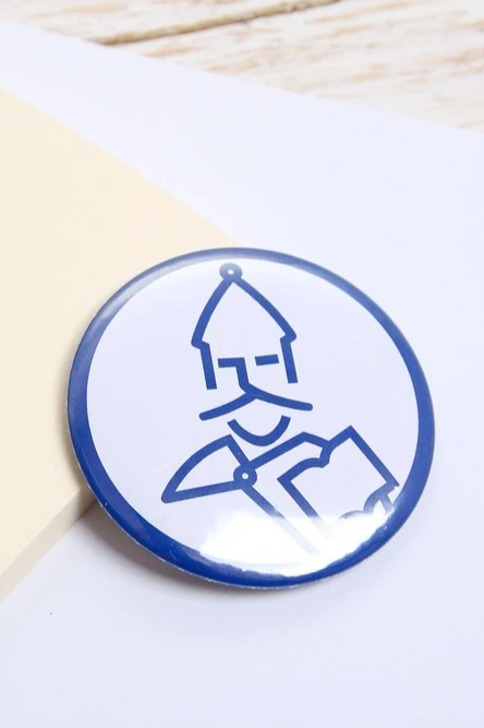 Значок закатной диаметр 58 мм, с принтом "Hero"#1