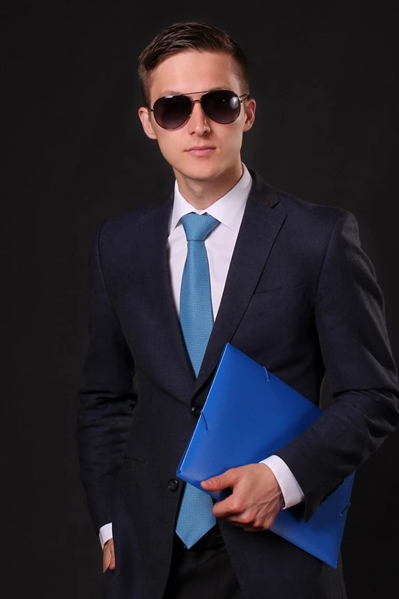 Галстук Босс самовяз из адверты мужской, с полной запечаткой#1