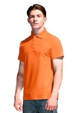 Купить поло Нэкст унисекс (Modern) оранжевую