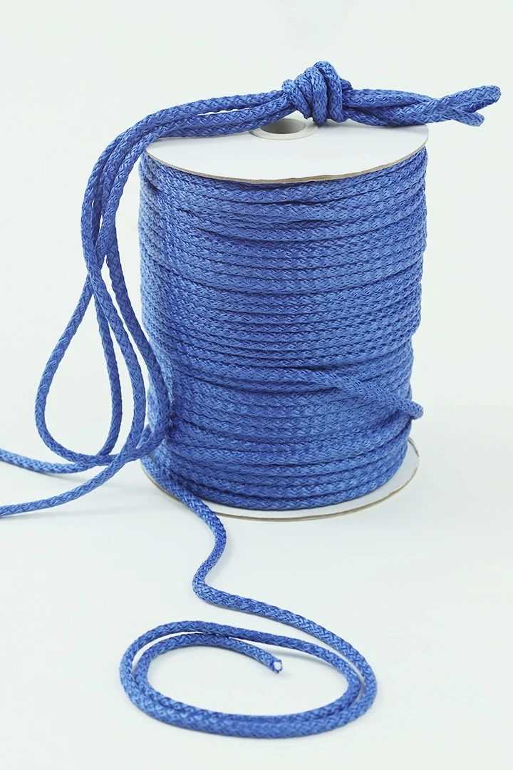 Купить шнур круглый с сердечником 6 мм пэ, василек
